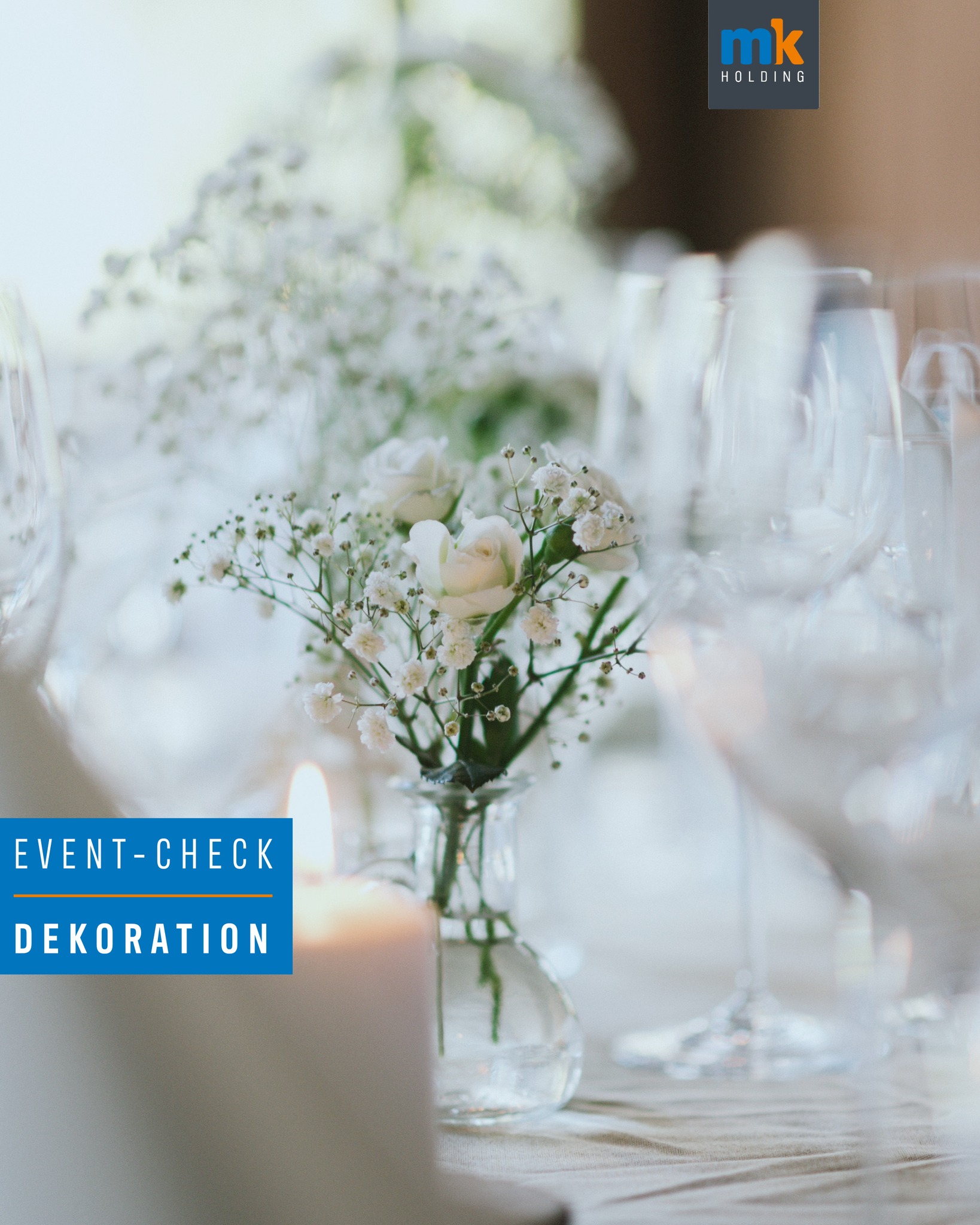 5 Dinge, die Sie bei der Deko für Ihr Event unbedingt beachten sollten:
☑️1. Branding & Wiedererkennung
Wie kann das Corporate Design integriert werden?
Passt die Dekoration zur Markenbotschaft/ den Unternehmenswerten?
☑️2. Farbkonzept & Stilrichtung
Welches Farbkonzept passt zur Veranstaltung, Marke oder Location?
Ist der gewünschte Stil (modern, elegant, rustikal, minimalistisch) klar definiert?
☑️3. Raumgegebenheiten
Wie wirken Größe, Höhe und Architektur des Raums?
Sind Beleuchtung, Eingangsbereich und Bühnenflächen dekorativ einbezogen?
☑️4. Material- & Elementeauswahl
Welche Materialien (z. B. Stoffe, Blumen, Glas, Holz, Metall) unterstützen die Atmosphäre?
Gibt es zentrale Elemente wie Centerpieces, Hintergrundwände oder Displays?
☑️5. Nachhaltigkeit & Wiederverwendbarkeit
Können vorhandene Deko-Elemente wiederverwendet oder gemietet werden?
Werden regionale, ressourcenschonende Materialien eingesetzt?
#eventcheck #eventchecklist #eventchecklists #events #dekoration #eventdekoration #dekoideen #branding #eventdesign #agentur #eventagentur #konzept #veranstaltung #veranstaltungen #organisation #Projektleitung #locationdesign